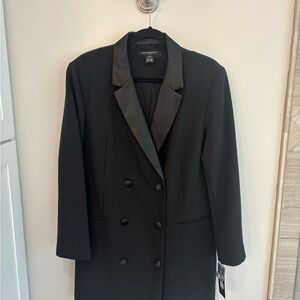 NWT French Connection Black Double-Breasted blazer Mini Dress